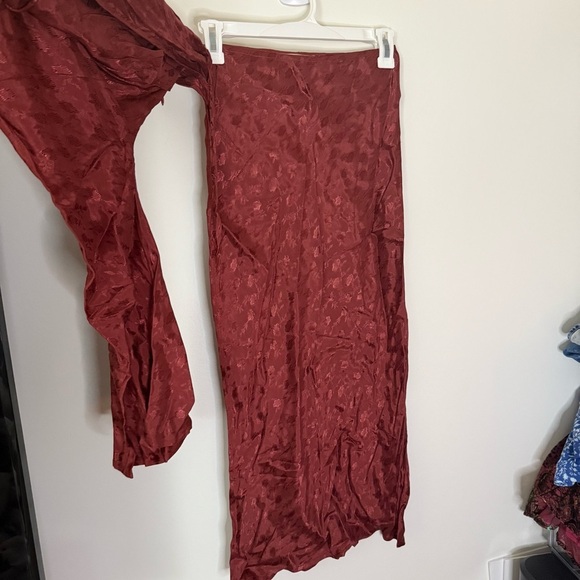 NWT Jen’s Pirate Booty Nebula Vermillion One Shoulder Burgundy Dress - Picture 4 of 12